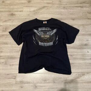 harley davidson black graphic tee
